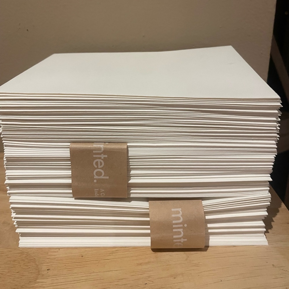 80- Minted Envelopes 5.25” x 7.25”
